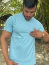 Camiseta Masculina Azul Bebe