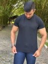 Camiseta Preta Masculina Basica