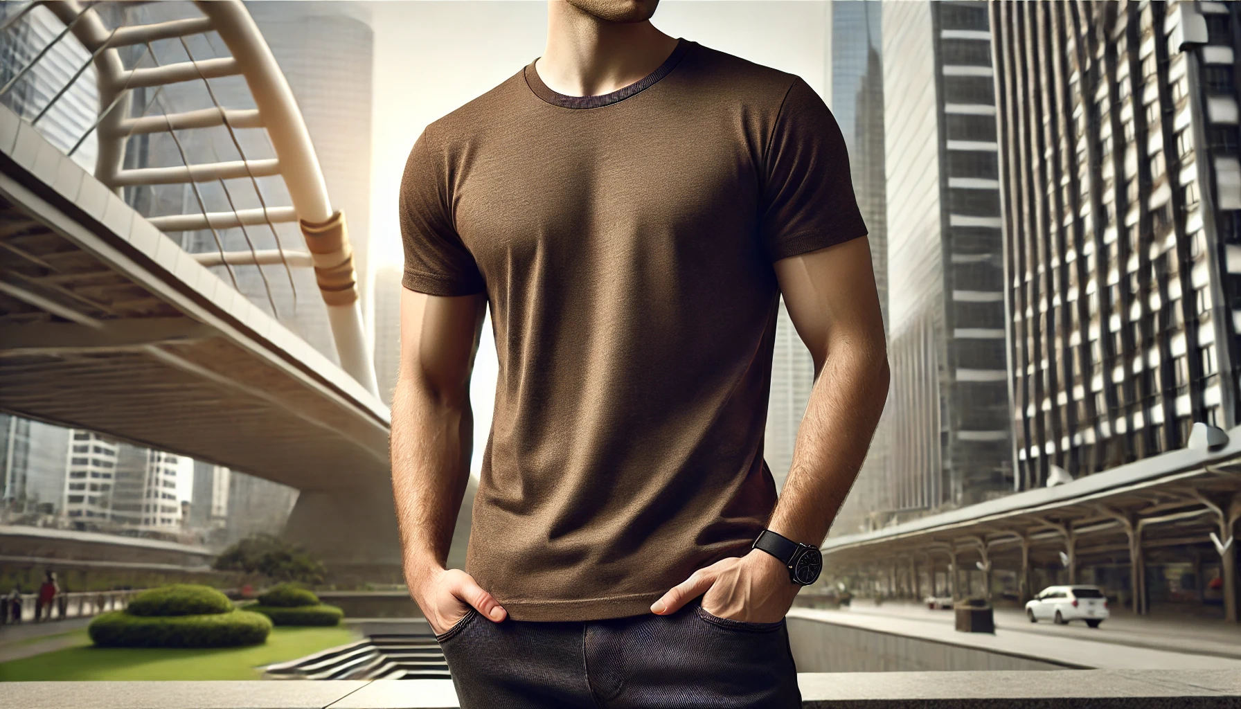 Camiseta Masculina Marrom: Elegncia e Versatilidade