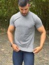 Camisa Cinza Escuro Masculina